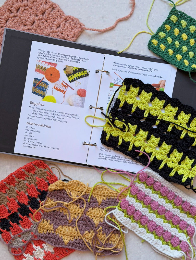 Load image into Gallery viewer, Makeshift Crafts Crochet Stitch of the Month Guide
