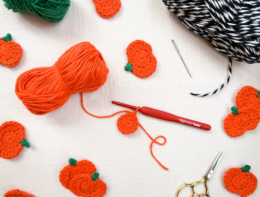 Mini Pumpkin Crochet Garland