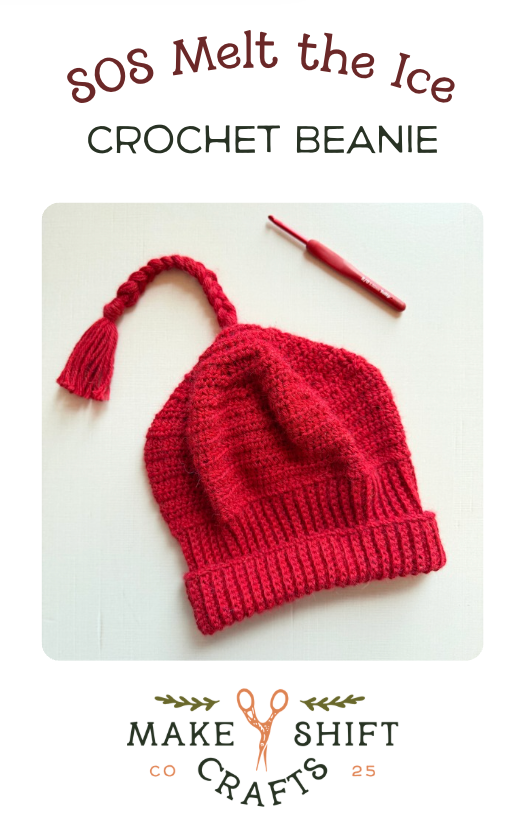 FREE: SOS Melt the Ice Crochet Beanie Pattern
