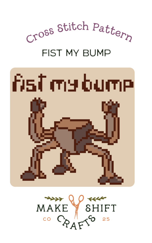 Rocky Fist My Bump Cross Stitch Kit
