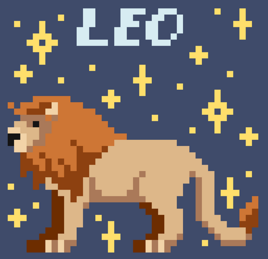 Astrology Cross Stitch Pattern Of The Month - Leo