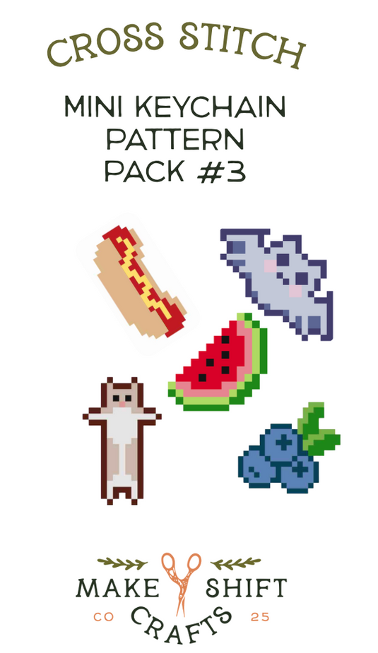 Digital Mini Cross Stitch Pattern Pack