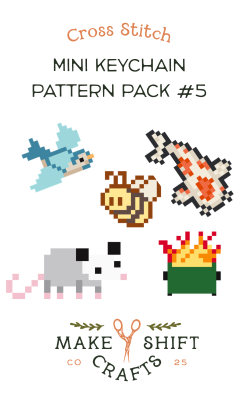 Digital Mini Cross Stitch Pattern Pack