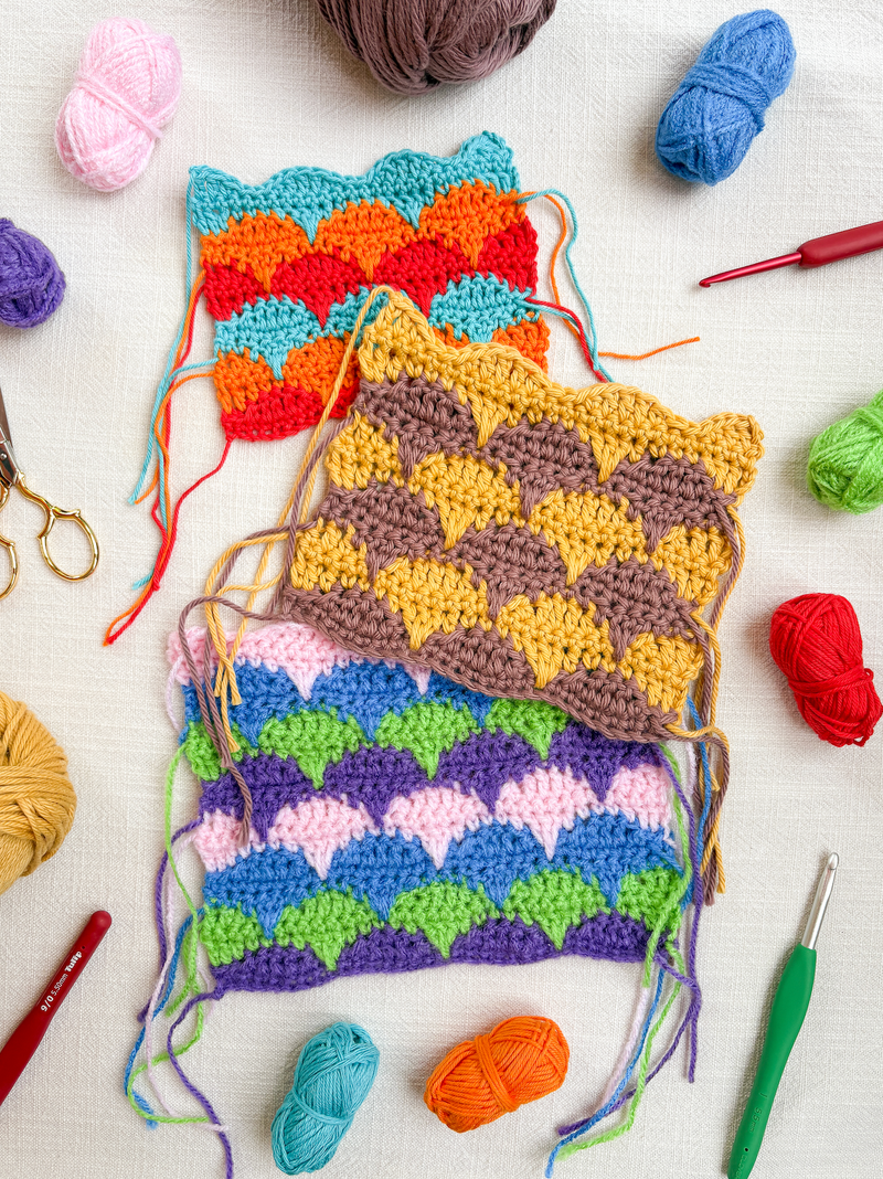 Load image into Gallery viewer, Makeshift Crafts Crochet Stitch of the Month Guide

