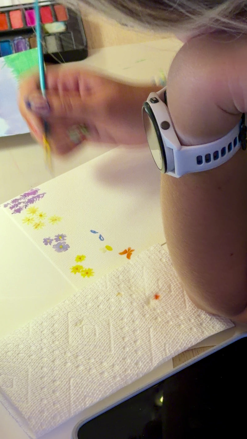 Load and play video in Gallery viewer, Artisan Bazaar at McGregor Square: Watercolor Cut Paper Landscape

